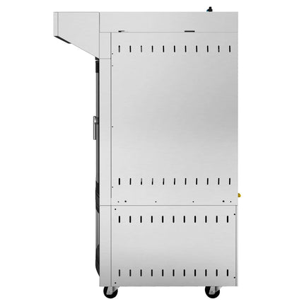 GGM Gastro Rotary Commercial Bakery Convection Oven with Steam Injection - Touchscreen Controls - 1 Baking Chambers - 10x 600x400mm (EN 60x40) - with Prover Cabinet & with Hood