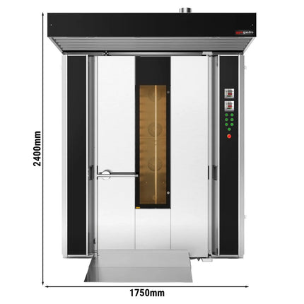 GGM Gastro Rotary Electric Commercial Bakery Convection Oven - Digital Controls - with Steam Injection - without Trolley