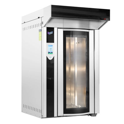 GGM Gastro Rotary Electric Commercial Bakery Convection Oven with Steam Injection - Touchscreen Controls - 12-15x 600x400mm (EN 60x40)