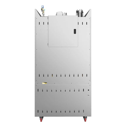 GGM Gastro Rotary Gas Commercial Bakery Convection Oven with Steam Injection - Touchscreen Controls - 1 Baking Chambers - 10x 600x400mm (EN 60x40) - with Hood & with Prover Cabinet