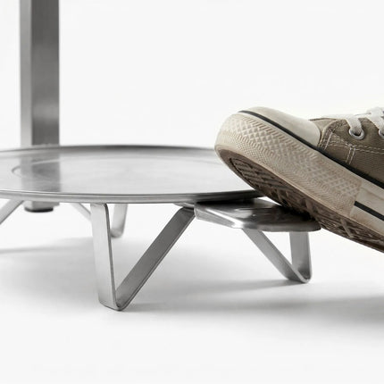 GGM Gastro Sack holder - Free-standing - 80L - Ø450x840mm - with foot pedal, slow-closing lid, bag ring - Stainless steel