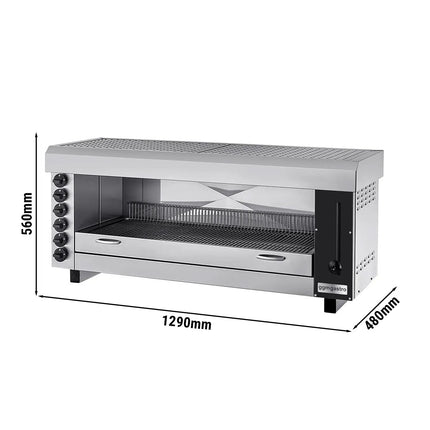 GGM Gastro Salamander Grill PRO - Infrared - 19.5kW - 6 Gas Burners - Natural Gas