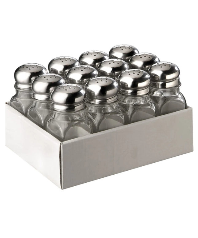 GGM Gastro Salt & Pepper Shakers - 12-piece set - square - Glass - Height: 100mm