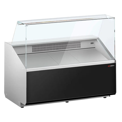 GGM Gastro Serve Over Counter - 1256mm - black front - capacity 262 litres