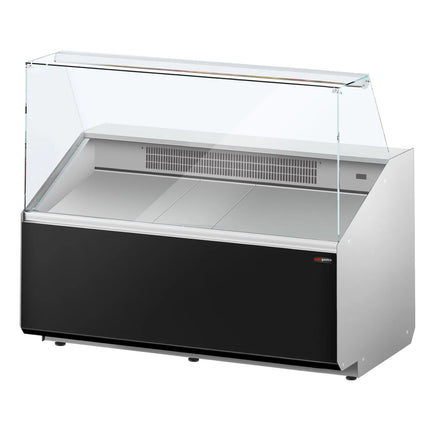 GGM Gastro Serve Over Counter - 1256mm - black front - capacity 262 litres