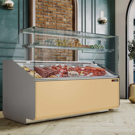 GGM Gastro Serve Over Counter - 1256mm - front panel beige - capacity 262 litres