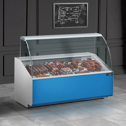 GGM Gastro Serve Over Counter - 1256mm - front panel light blue - capacity 262 litres