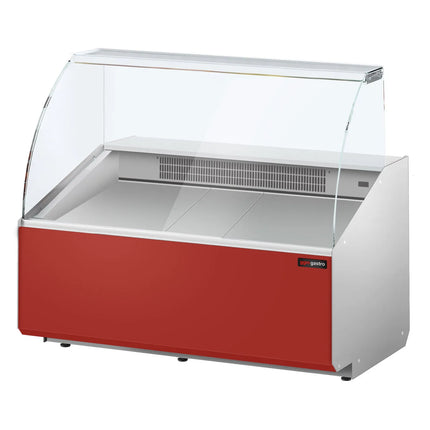 GGM Gastro Serve Over Counter - 1256mm - front panel red - capacity 262 litres