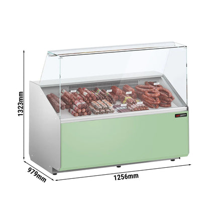 GGM Gastro Serve Over Counter - 1256x979mm - front panel light green - capacity 262 litres