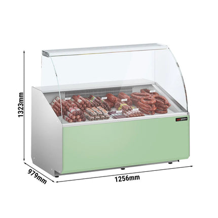 GGM Gastro Serve Over Counter - 1256x979mm - front panel light green - capacity 262 litres