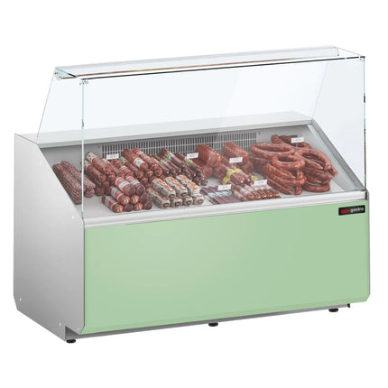 GGM Gastro Serve Over Counter - 1256x979mm - front panel light green - capacity 262 litres