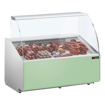 GGM Gastro Serve Over Counter - 1256x979mm - front panel light green - capacity 262 litres