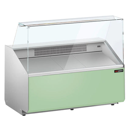 GGM Gastro Serve Over Counter - 1256x979mm - front panel light green - capacity 262 litres