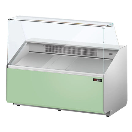 GGM Gastro Serve Over Counter - 1256x979mm - front panel light green - capacity 262 litres