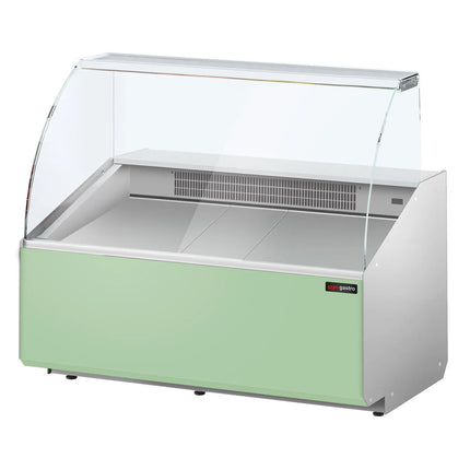 GGM Gastro Serve Over Counter - 1256x979mm - front panel light green - capacity 262 litres