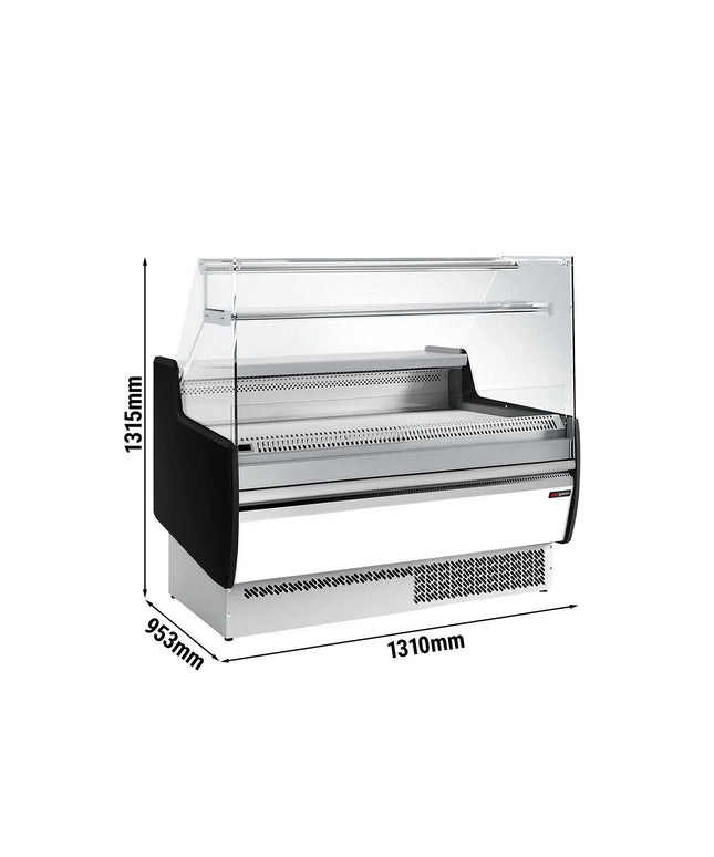 GGM Gastro Serve Over Counter - 1310mm - with 2 doors - 1 shelf - white front panel - capacity 144 litres