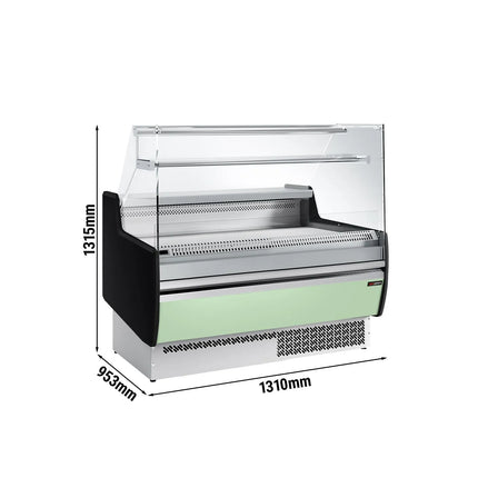 GGM Gastro Serve Over Counter - 1310mm - with 2 doors - front panel light green - capacity 144 litres