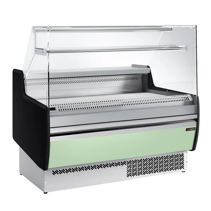 GGM Gastro Serve Over Counter - 1310mm - with 2 doors - front panel light green - capacity 144 litres