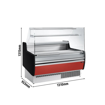 GGM Gastro Serve Over Counter - 1310mm - with 2 doors - front panel red (RAL3003) - capacity 144 litres