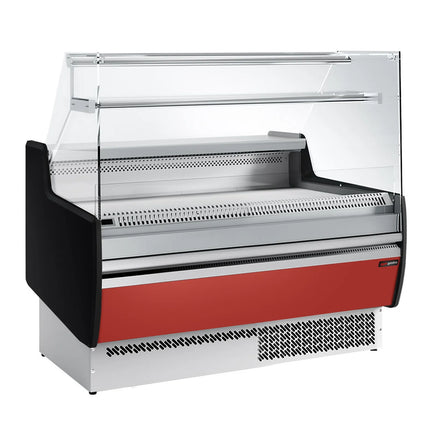 GGM Gastro Serve Over Counter - 1310mm - with 2 doors - front panel red (RAL3003) - capacity 144 litres