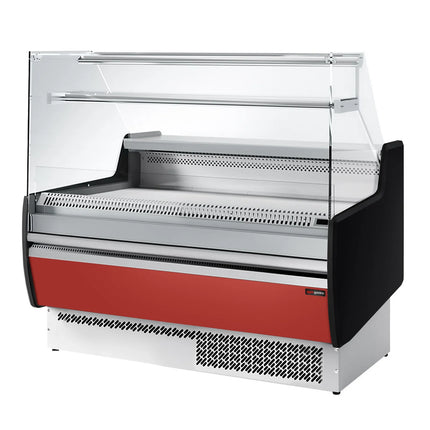 GGM Gastro Serve Over Counter - 1310mm - with 2 doors - front panel red (RAL3003) - capacity 144 litres
