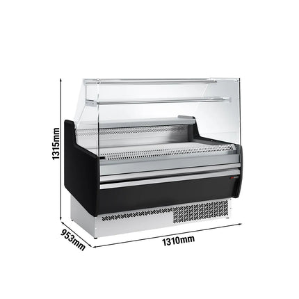 GGM Gastro Serve Over Counter - 1310mm - with 2 doors - with 1 shelf - black front