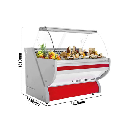 GGM Gastro Serve Over Counter - 1325x1150mm - granite worktop - red front - capacity 260 litres
