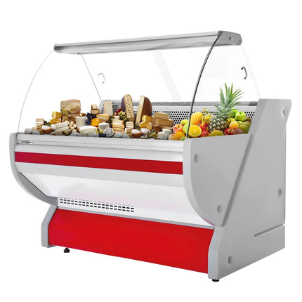 GGM Gastro Serve Over Counter - 1325x1150mm - granite worktop - red front - capacity 260 litres