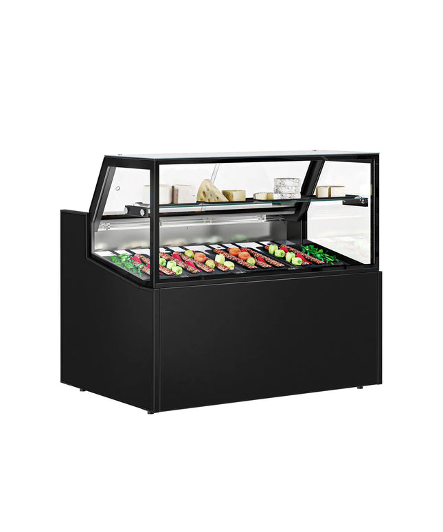 GGM Gastro Serve Over Counter - 1330x910mm - double glazing - black front - capacity 169 litres