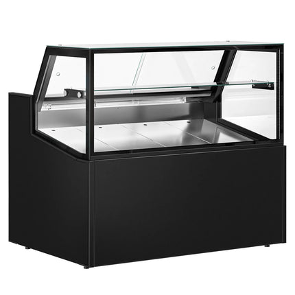 GGM Gastro Serve Over Counter - 1330x910mm - double glazing - black front - capacity 169 litres