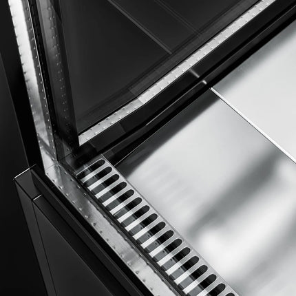 GGM Gastro Serve Over Counter - 1330x910mm - double glazing - black front - capacity 169 litres