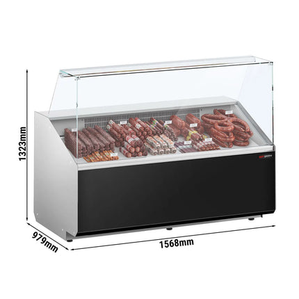 GGM Gastro Serve Over Counter - 1568mm - black front - capacity 324 litres