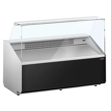 GGM Gastro Serve Over Counter - 1568mm - black front - capacity 324 litres