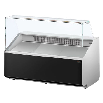 GGM Gastro Serve Over Counter - 1568mm - black front - capacity 324 litres