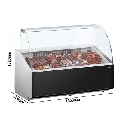 GGM Gastro Serve Over Counter - 1568mm - front panel black - capacity 324 litres