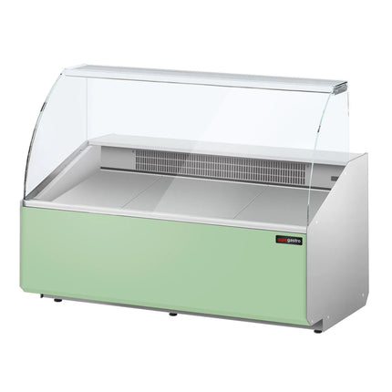 GGM Gastro Serve Over Counter - 1568mm - front panel light green - capacity 324 litres