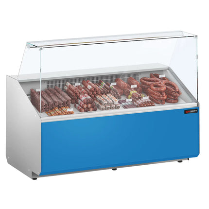 GGM Gastro Serve Over Counter - 1568x979mm - double-glazed glass - front panel light blue - capacity 324 litres