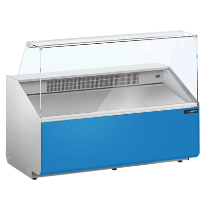 GGM Gastro Serve Over Counter - 1568x979mm - double-glazed glass - front panel light blue - capacity 324 litres
