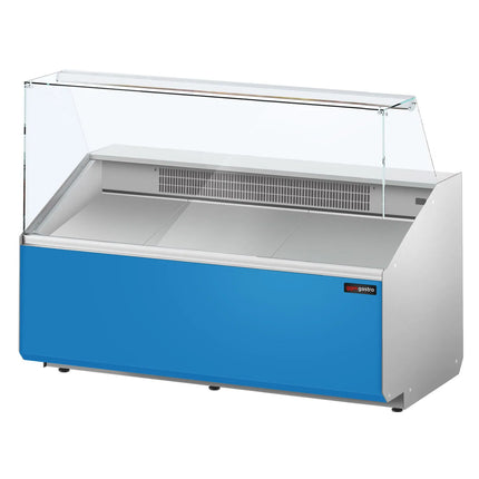 GGM Gastro Serve Over Counter - 1568x979mm - double-glazed glass - front panel light blue - capacity 324 litres