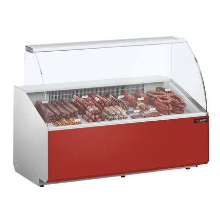 GGM Gastro Serve Over Counter - 1568x979mm - front panel red - capacity 324 litres