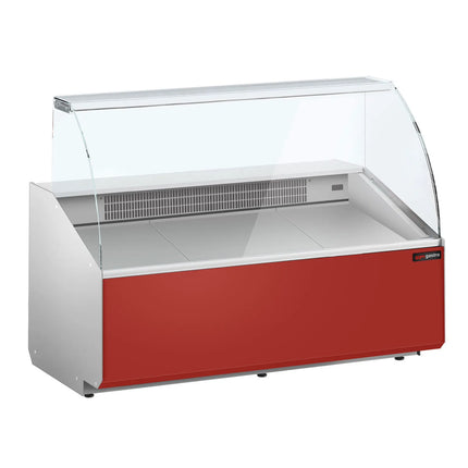 GGM Gastro Serve Over Counter - 1568x979mm - front panel red - capacity 324 litres