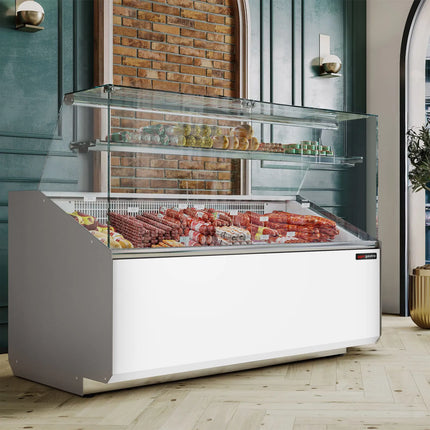GGM Gastro Serve Over Counter - 1568x979mm - white front panel - capacity 324 litres