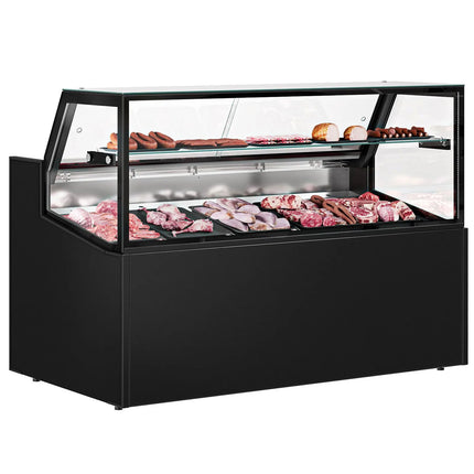 GGM Gastro Serve Over Counter - 1580x910mm - double glazing - black front - LED lighting - capacity 230 litres