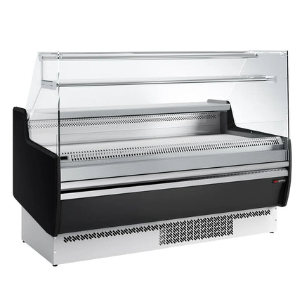 GGM Gastro Serve Over Counter - 1622mm - with 2 doors - with 1 shelf - black front panel - capacity 178 litres