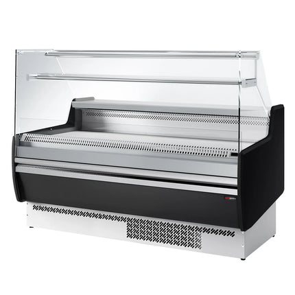 GGM Gastro Serve Over Counter - 1622mm - with 2 doors - with 1 shelf - black front panel - capacity 178 litres