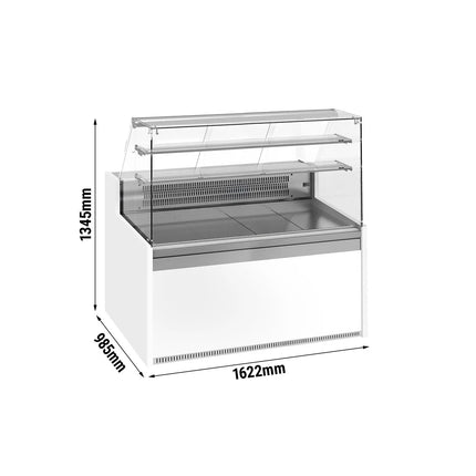 GGM Gastro Serve Over Counter - 1622mm - with 2 doors - with 2 shelves - LED lighting