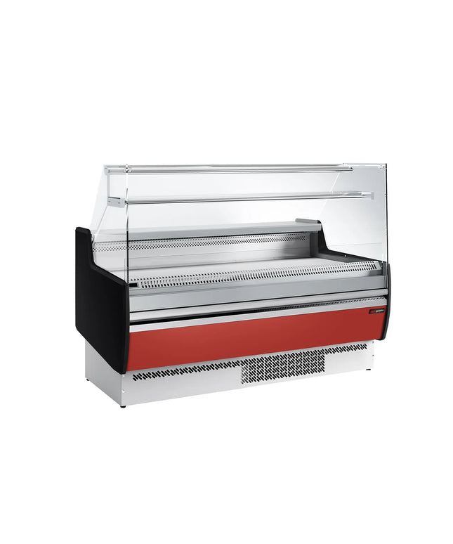 GGM Gastro Serve Over Counter - 1622x953mm - with 2 doors - front panel red - capacity 178 litres