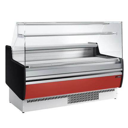 GGM Gastro Serve Over Counter - 1622x953mm - with 2 doors - front panel red - capacity 178 litres