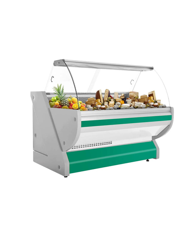 GGM Gastro Serve Over Counter - 1725x1150mm - granite worktop - green front - capacity 340 litres - with lighting
