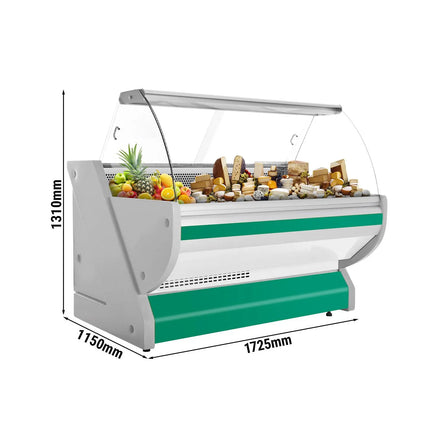 GGM Gastro Serve Over Counter - 1725x1150mm - granite worktop - green front - capacity 340 litres - with lighting